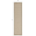 thumbnail image 3 of Mainstays Farmhouse Faux Sisal Olefin Beige Border Indoor Hallway Runner Rug, 2'6"x10', 3 of 8