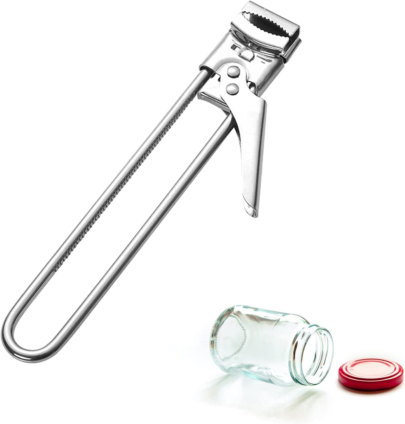 Warncode Jar Opener, Adjustable Stainless Steel Can Opener, Jar Opener
