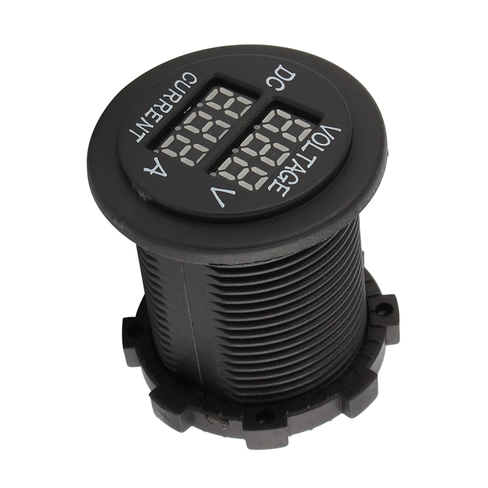 Voltmètre Numérique LED Pour Voiture 12V/24V - Affichage Rouge Sur Coque Noire - Mini - Neuf