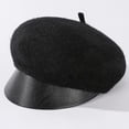 thumbnail image 7 of CoCopeaunts Newsboy Hats for Women Fashion Winter Hat Leather Brim Beret Hat Vintage Casual Newsboy Cap Retro Berets, 7 of 7