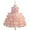 Pink, variant on Wdgfv Toddler Girls Wedding Dress Bow Layered Lace Dress for Birthday Party Pageant and Flower Girl Wedding Bridesmaid Prom Formal Occasions Pink 150