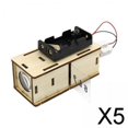 thumbnail image 1 of 5x Kit de Modelo de Película Portátil de Bricolaje, Juguete Educativo de Física, Rompecabezas de Madera 3D de Aprendizaje, Proyectos de Experimentos 5 piezas, 1 of 8