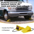thumbnail image 5 of PAHTTO 4Pack Wheel Chocks, Heavy Duty Wheel Chocks with Rope for Easy Removal, Durable, Non-Slip, Hard Plastic Wheel Chocks for, RV, Camper, Effective in Keeping Your Vehicle in Place, Yellow, 5 of 7