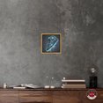 thumbnail image 3 of Blue Glow Sneaker Canvas Wall Art by Notoriart, Gold Floater Frame, 12" x 12", 3 of 7