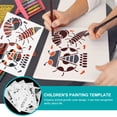 thumbnail image 4 of 4 Sheets Insect Growth Cycle Stencil Plastic Painting Drawing Stencil for Kids, 4 of 8