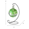 thumbnail image 5 of Art Glass Designs Tree of Life Celtic Hand-Blown Gazing Glass Ball with Stand - 9" - Green, 5 of 5