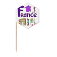 thumbnail image 1 of France National symbol Landmark Pattern Toothpick Flags Cupcake Picks Party Celebration, 1 of 3