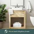 thumbnail image 3 of Seed & Stone Ultra-Soft 30% Recycled Cotton Bath Towels, 100% Cotton, 6-Piece Towel Set, White, 3 of 12