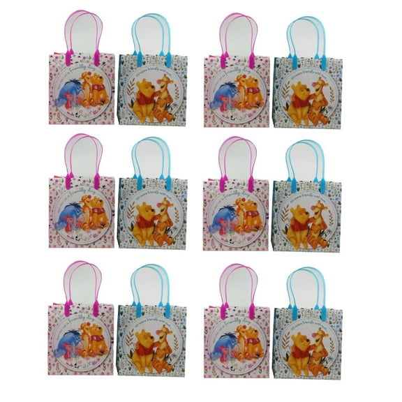 12 pcs Winnie the Pooh Disney Party Favor 6" Goodie Gift Birthday Loot Goody Bag