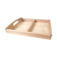 thumbnail image 1 of Bandeja de clasificación de madera Montessori, soporte para juguetes, dos secciones sensoriales con asas, material didáctico, caja de arena para, 1 of 9