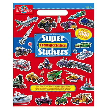 T.S. Shure Transportation Super Stickers Book