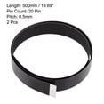 thumbnail image 2 of Unique Bargains FPV  FFC Cable 20 Pin 0.5mm Pitch 50cm Length B Type Flat Flexible Ribbon Cable 2pcs, 2 of 4