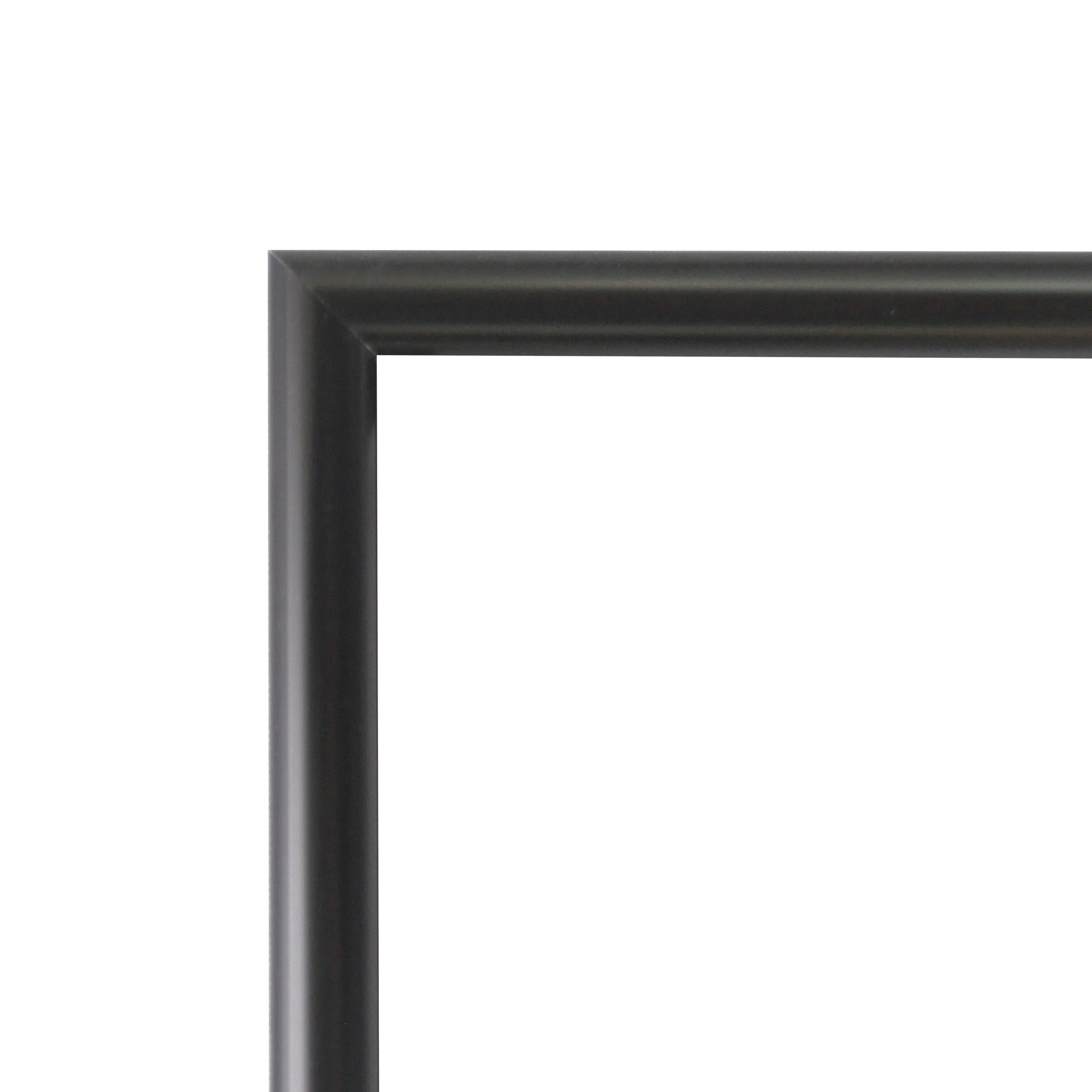 Rayne Mirrors Alpha Black Metal Wall Mirror 16.25 X 16.25