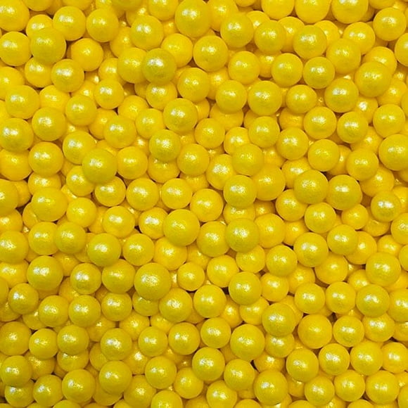 PEARLS CANDIES 7 MM YELLOW 85 G