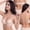 Complexion, variant on Voska Women's Convertible Strapless Backless Bra Seamless Push Up Underwire Bra Complexion A