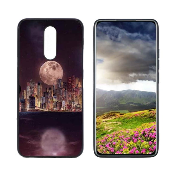 City-Land-54-82 Phone Case, Degined for LG Solo LTE Case Men Women, Flexible Silicone Shockproof Case for LG Solo LTE