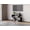 Black, variant on ZARKEA 24" Rustic Entryway Console Table with Multi Tier Open Shelves, Black
