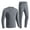 Gray, variant on 18 Areas Heating Underwears Suit, USB Electric Heated 3-Level Temperature Smart Dual Control Winter Thermal Shirt and Pant