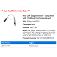 thumbnail image 2 of Rear Left Oxygen Sensor - Compatible with 2010 Ford Flex Turbocharged, 2 of 2