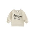 thumbnail image 2 of Elippeo Baby Autumn Toddler Baby Boys Girls T Shirts 3M 6M 12M 18M 24M Long Sleeve Letter Print Pullover Sweatshirt Tops, 2 of 10