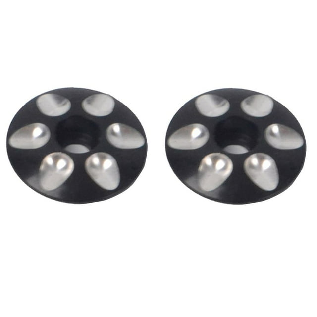 S SERENABLE 2X Threadless Steering Covers Replacement , Ultralight Aluminum Alloy, Black