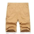thumbnail image 4 of Beach Trunks for Men Mens Swim Trunk Men's Plus Size Cargo Shorts Multi-Pockets Relaxed Summer Beach Shorts Pants Khaki 2XL, 4 of 8