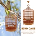 thumbnail image 2 of 1 Set Round Bird Cage Plastic Parrot Parakeet Budgie Lovebird Cockatiel Cage, 2 of 6