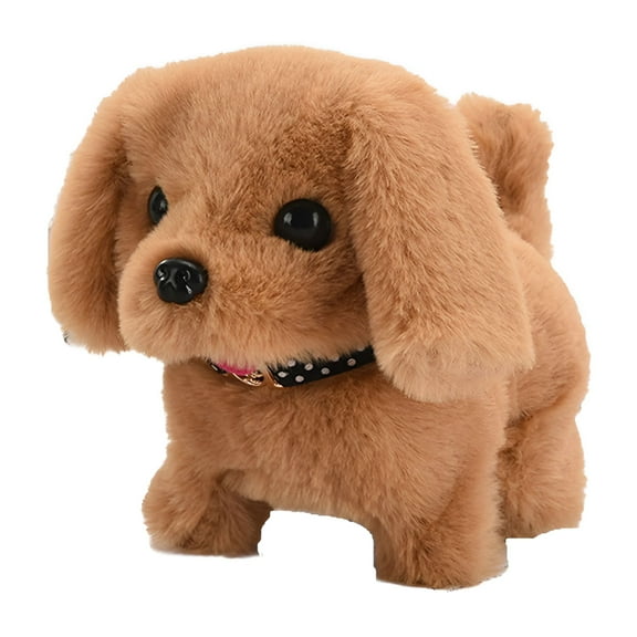 BESTSKY Dog Pet Toy Walking Barking Singing Plush Realistic Lifelike Animals Animated Stuffed Puppy Dog Toy Plush Battery Operated Dog Toy for Toddler Kids Girls Boy
