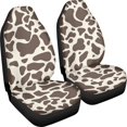 thumbnail image 3 of XYZCANDO Giraffe Print Cover Vehicle Seat Protector 2 Piece Interior Decor Car Seat Covers car Front Seats Car Seats, Elastic Soft Van Truck, 3 of 10