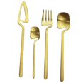 thumbnail image 2 of (gold,4 Pcs)Stainless Steel Dinner Knife Compatible Withk Spoon Dinnerware Set, 2 of 5