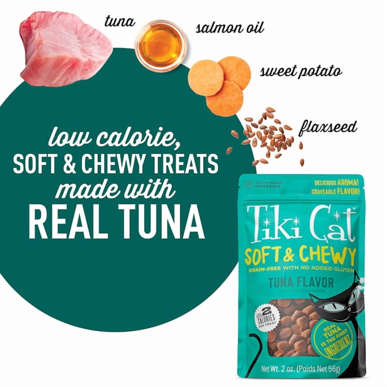 Tiki Cat Soft & Chewy Grain Free Tuna Treats, 8 × 2 oz. photo 4