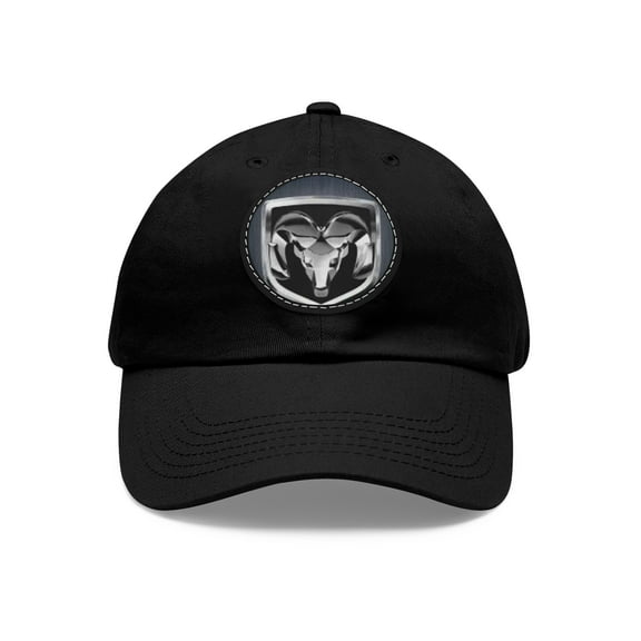 RAM Dad Hat with Leather Patch (Round)
