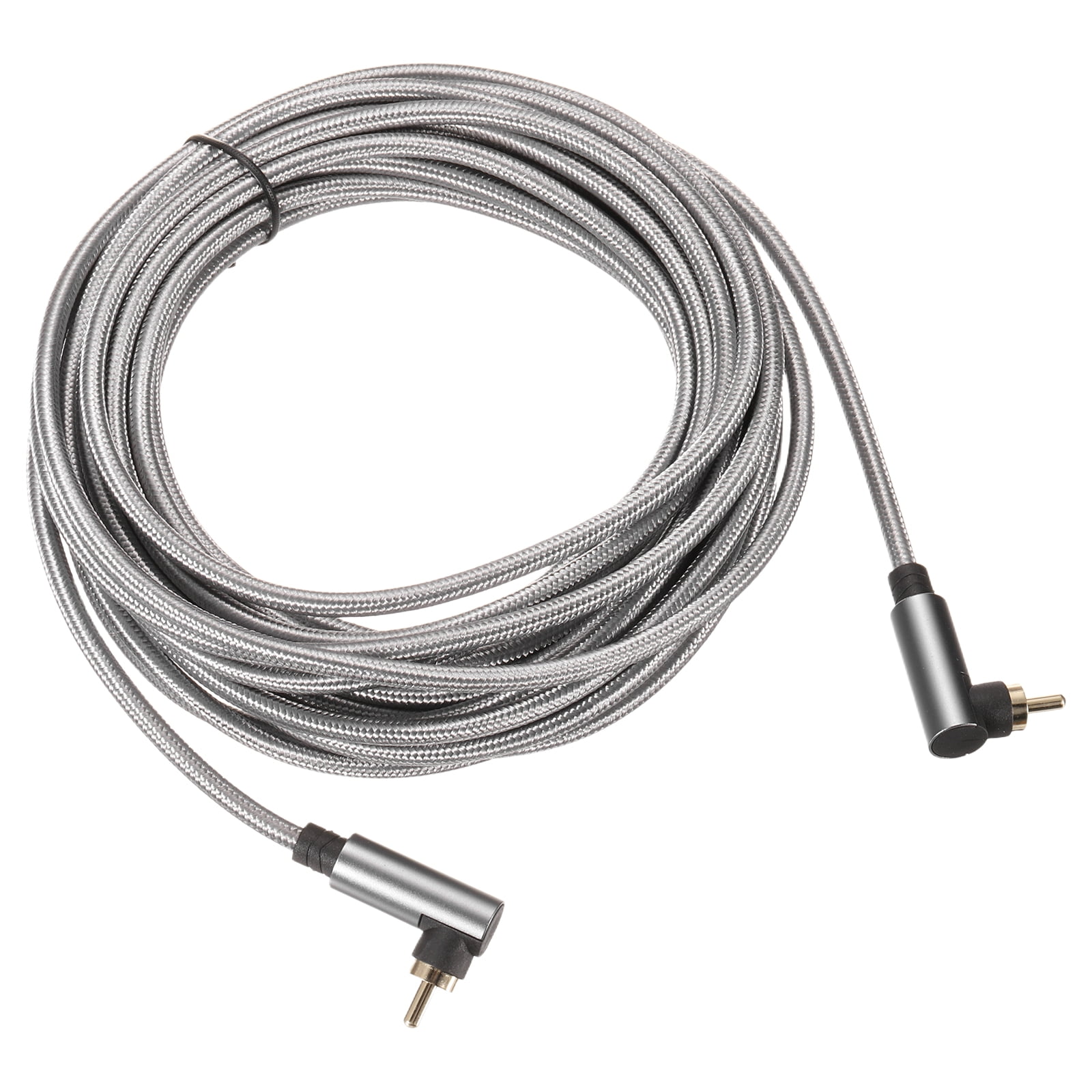 90 Degree RCA Cable 26ft, RCA to RCA Right Subwoofer Cable Digital Coaxial Stereo Audio Cord