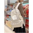 thumbnail image 3 of PRIYAL Polka Dot Backpack Cute Coquette Backpack with Lace Trim Kawaii Back Pack Everyday Daypack for Weekend, 3 of 12