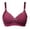 Red, variant on Seamless Bra Women No Underwire Bra Feature V-Neck Push-up Bra Style W-516 Black 38