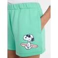thumbnail image 4 of Peanuts Women's Snoopy Graphic Fleece Shorts, 2.5" Inseam, Sizes XXS-XXL, 4 of 5