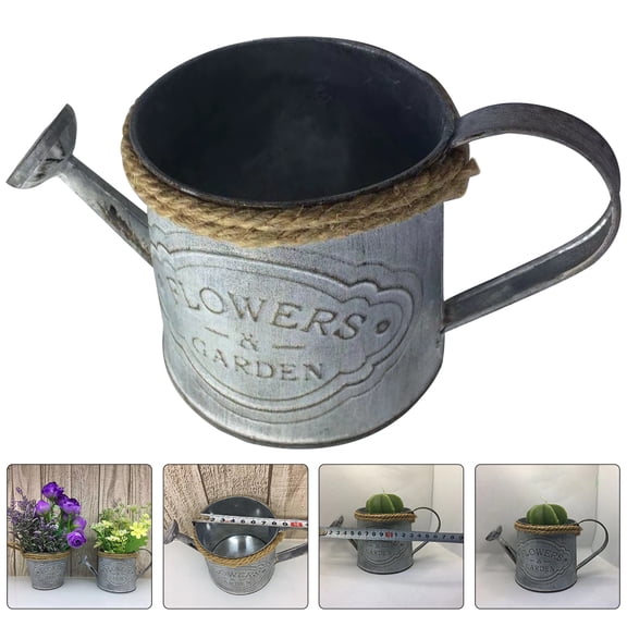 COSMOBETTY 2Pack Rustic Metal Watering Can for .07x3.65x3.14 in
