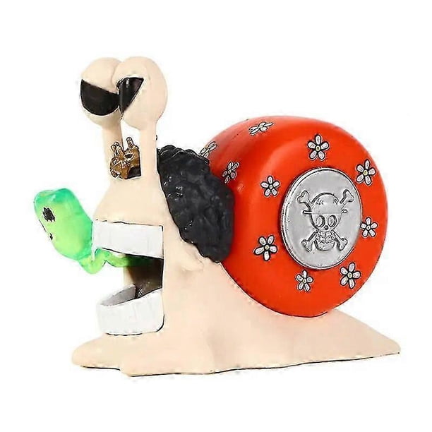 Anime One Pieces Figure Ace Luffy Den Den Mushi Law Doflamingo Telephone Snail Worm Action Model Collection Decor Boys Gifts
