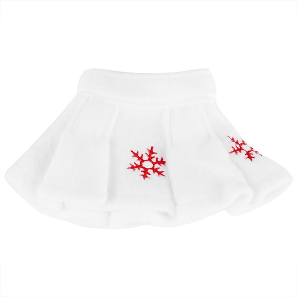 Soft Lovely White Snowflake Skirt for Girl Elf Doll on the Shelf Christmas Decoration Gift