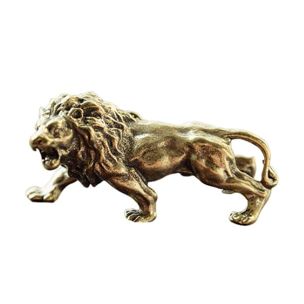 Escultura de estatuas , colgantes de llavero en miniatura de cobre, figurita de Animal decorativa, adorno para escritorio, sala de estar, mostr