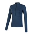 thumbnail image 5 of Ropa de yoga para mujer, top de manga larga con cuello levantado, personalidad, fitness, chaqueta deportiva adelgazante ajustada, top con cremallera para correr, 5 of 5