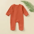 thumbnail image 4 of gdxvjhbj Barboteuse pour Bébé Pyjama une-Pièce pour Bébé avec Fermeture Éclair Bidirectionnelle et Mitaines Rabattables, Barboteuse Douce et Extensible pour Nouveau-Né Garçon Fille 0 3 6 9 12 18 24 Mois (Orange,6-9 Mois), 4 of 4