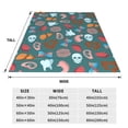thumbnail image 3 of Bingfone cute Skull organ Print Flannel Fleece Blanket Throw Blanket for Bed,Sofa,Couch,Travel,Camping(40"x30" ), 3 of 8