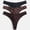 Zebra/Leopard/Black Print, variant on Silky Mesh Thong, 3-Pack, Size S-XXXL