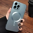 thumbnail image 4 of Phone Case for iPhone 14 Magnetic Case [Adaptation with Magsafe] Matte Luxury Soft Metallic Luster Design for iPhone 14 6.1'' with Camera Protector-Blue, 4 of 14