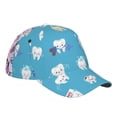 thumbnail image 3 of Fotbe Cute Healthy Teeth Baseball Cap, Cute Healthy Teeth Print Dad Hat,Outdoor Hat,Adjustable Sports Cap, Perfect For Activities, 3 of 9