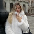thumbnail image 2 of Moda ins europea y americana color sólido de gama alta piel de imitación respetuosa con el medio ambiente 2024 invierno nueva tendencia de chaqueta corta de temperamento de chica caliente, 2 of 5