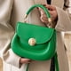 thumbnail image 4 of Bolso De Hombro Bolso de viaje de compras de cuero PU Solapa Color sólido Exquisito portátil para el trabajo, 4 of 8
