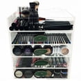 thumbnail image 3 of OnDisplay Ultimate Diva Cosmetic Organization Station - 12" Cube - Gold/Silver Agate (Green/Gold), 3 of 4