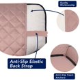 thumbnail image 3 of Housse de Sofa Matelassée Réversible, Protège-Meubles Résistant à l'Eau, Housse de Canapé Lavable avec Mousse Antidérapante et Sangles Élastiques pour Enfants, Chiens, Animaux (Sofa, Rose/beige), 3 of 7